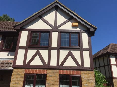 mock tudor beam cladding.